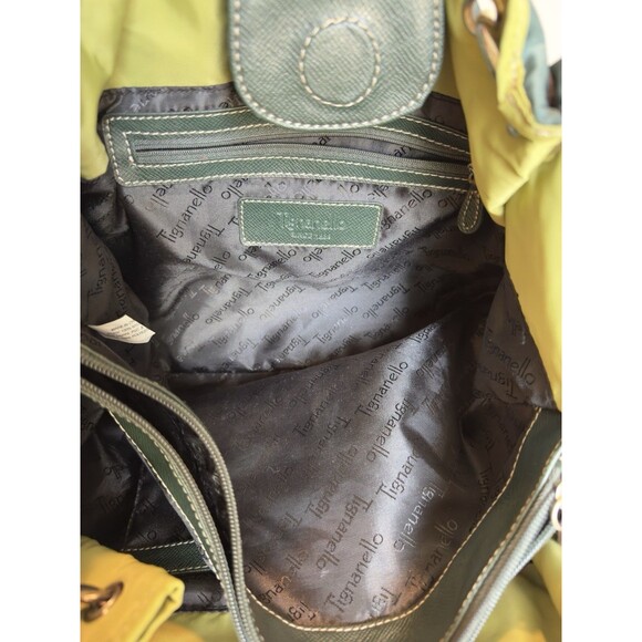Tignanello Forest Green Shoulder Bag Handbag Purse Carry All Nice Roomy Bag - Picture 5 of 10